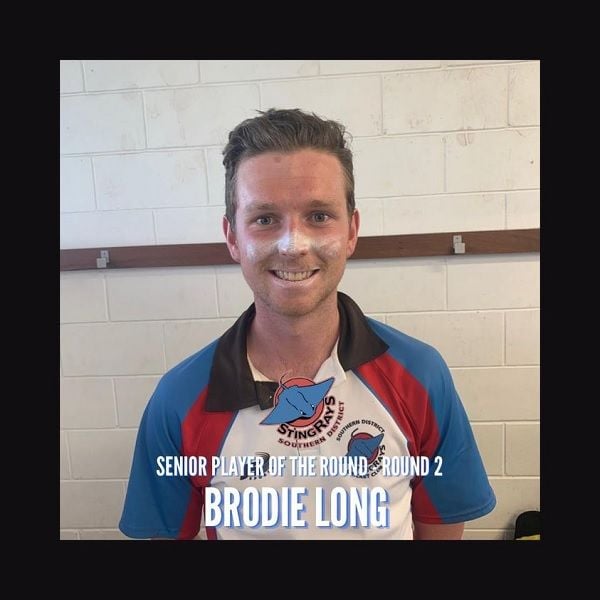 SENIOR PLAYER OF THE ROUND ROUND 2 BRODIE LONG SENIOR PLAYER OF THE ROUND ROUND 2 BRODIE LONG